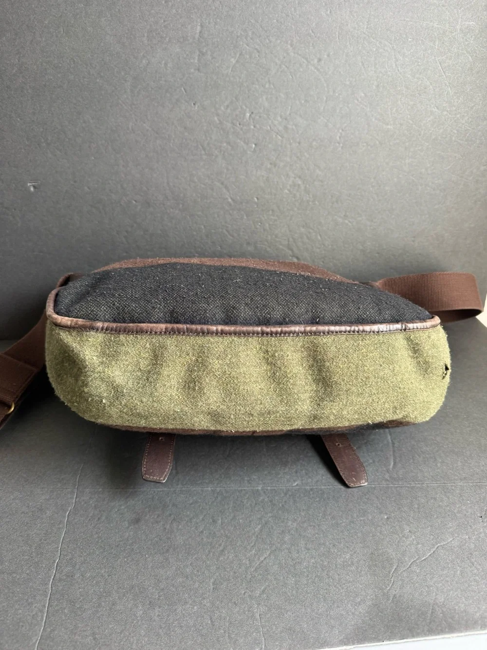 Barbour‎ Messenger Bag Blanket Wool Striped Crossbody Briefcase Work Unisex Mens